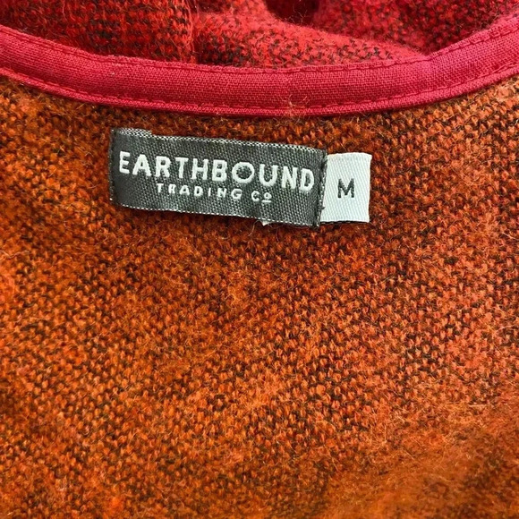 Earthbound Womens Boho Sweater Poncho Vest Wrap Cape High Low Aztec Fringe acryl - Picture 11 of 14